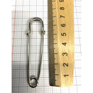 Ghim cài áo lớn, kim gim băng kim loại 2-10cm, bằng thép không gỉ màu bạc, đồng, phụ kiện trang trí váy vest nam nữ