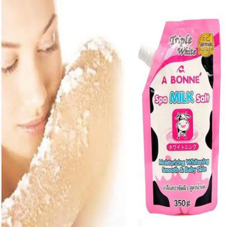 Muối Tắm Tẩy Tế Bào Chết Chiết Xuất Sữa Bò A Bonne Spa Milk Salt Hồng
