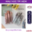 Bộ cọ trang điểm 8 món kèm túi zip dễ thương, tiện dụng