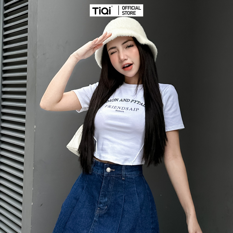 Áo thun croptop tay ngắn TiQi Jeans A31