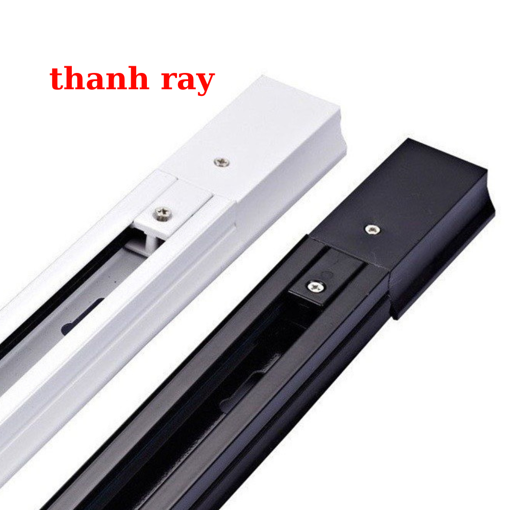 Combo 3 Đèn Rọi ray COB và 1 thanh ray 1m - 12w, 20w, 30w