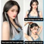 🌠By🌠Tóc Giả Kẹp dài thẳng xoăn High light 60cm-Tóc Nối Giả Dạng Thẳng Nhuộm Ombre Phong Cách Hàn Quốc
