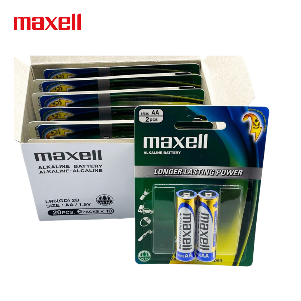 Hộp 20 viên (10 vỉ) Pin AA / Pin AAA Maxell alkaline chính hãng ...