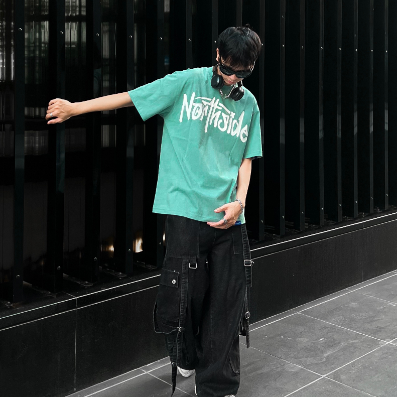 [SALE UP 30%] Áo thun trơn tay lỡ local brand ClownZ Northside phông cổ tròn form rộng cotton unisex nam nữ | BigBuy360 - bigbuy360.vn
