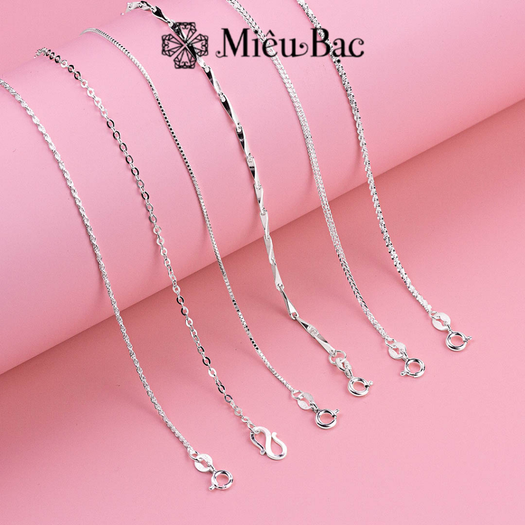 Ảnh Dây chuyền nữ không mặt Miêu Bạc nhiều mẫu chất liệu bạc s925 phụ kiện thời trang trang sức D400346 D400331 D400160 1