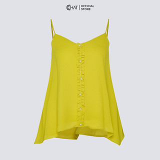 Áo Thun Nữ 𝐂𝐂𝐇𝐀𝐓 Kiểu 2 Dây Chất Chiffon Cao Cấp Phong Cách Trẻ Trung Năng Động 12AAL2002ST