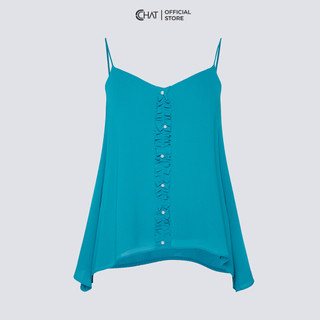 Áo Thun Nữ 𝐂𝐂𝐇𝐀𝐓 Kiểu 2 Dây Chất Chiffon Cao Cấp Phong Cách Trẻ Trung Năng Động 12AAL2002ST