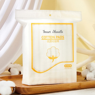 Bông tẩy trang 222 miếng 3 chất liệu 100% cotton sợi bông tự nhiên mềm mịn thấm hút tốt an toàn cho da