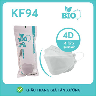 Khẩu Trang 4D Mask KF94 Kháng Khuẩn  Hàng 4 Lớp Fom Chuẩn ôm Sát Được Kiểm Tra Hàng