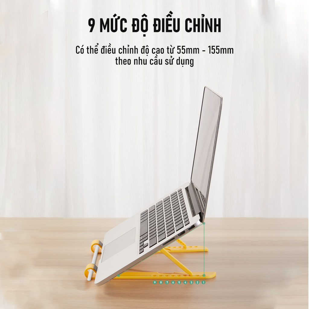 Ảnh Giá Đỡ Laptop ROBOT RT-LS03 Dễ Dàng Gấp Gọn Chất Liệu Nhựa ABS Cao Cấp 2