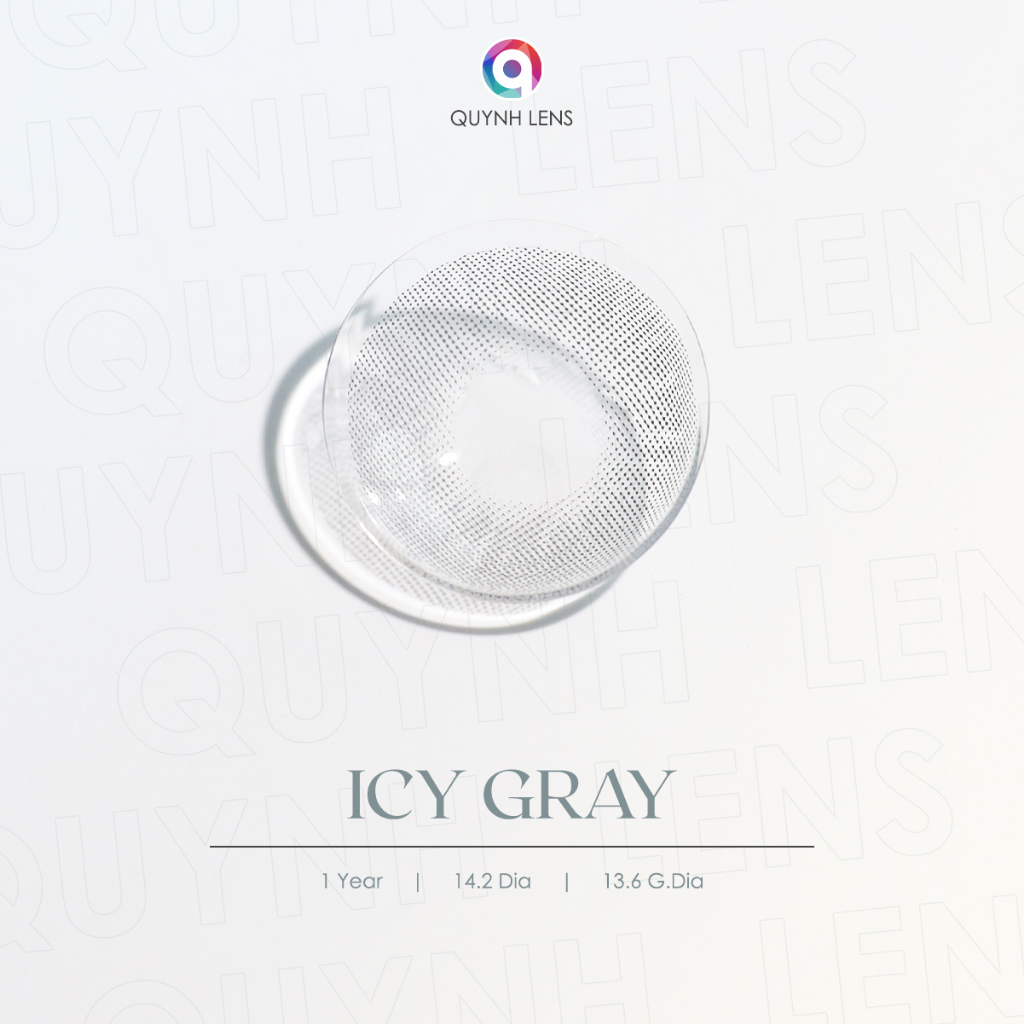 Ảnh Kính áp tròng QUYNH LENS Icy Gray 0 độ 1