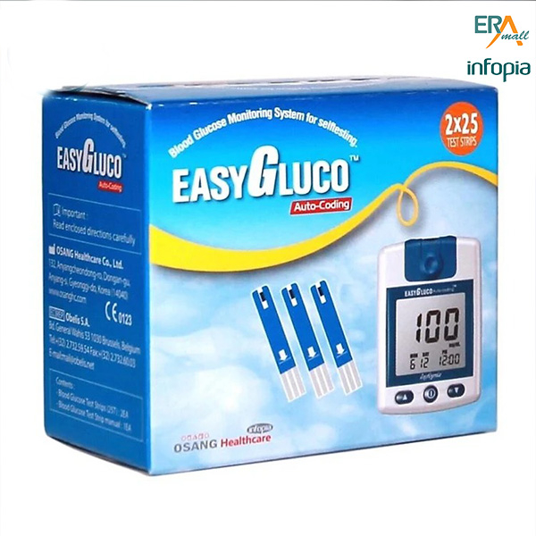 Hộp 50 que thử đường huyết Easy Gluco (Osang Healthcare - Hàn Quốc ...
