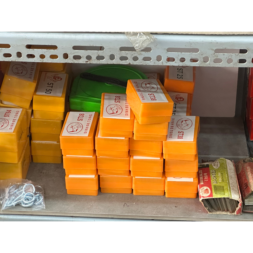 Đinh công nghiệp ST | đinh ghim bê tông nạp máy bấm đinh ST Hiệu Đinh Lực | st18, st25, st38,..