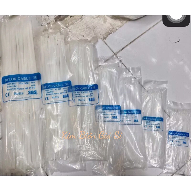 Dây rút nhựa giá sỉ đủ kích thước bảng 5mm x 10cm,15cm,20cm,25cm,30cm ...