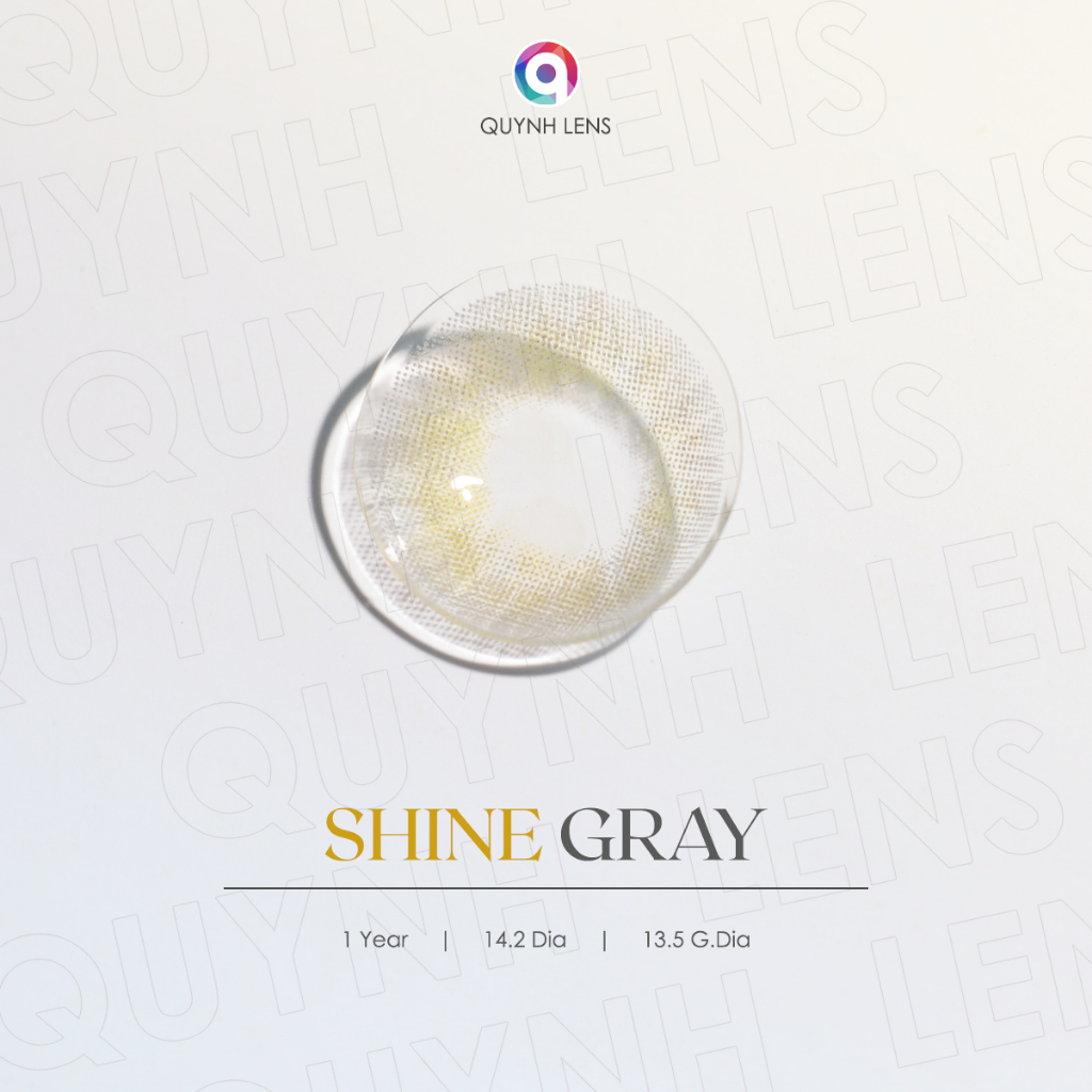 Ảnh Kính áp tròng QUYNH LENS Shine Gray 0-8 độ 1