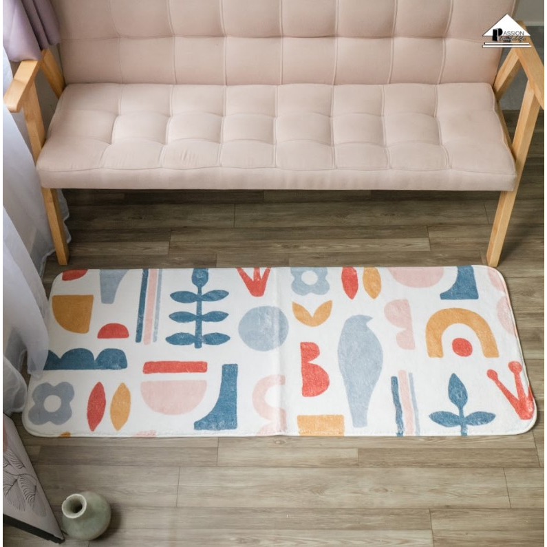 Thảm Lau Chân Lông Cừu Trang Trí Chân Giường Ngủ, Phòng Khách, Ghế Sofa Vintage