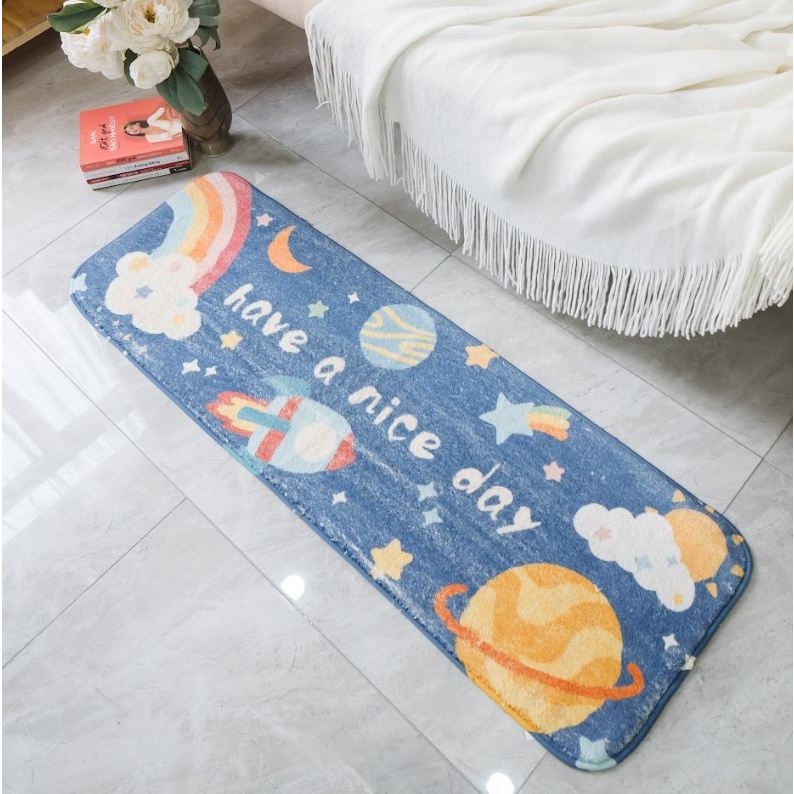 Thảm Lau Chân Lông Cừu Trang Trí Chân Giường Ngủ, Phòng Khách, Ghế Sofa Vintage