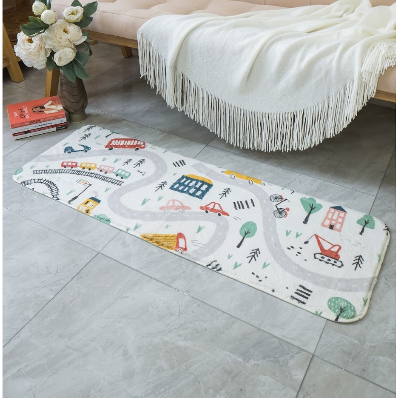 Thảm Lau Chân Lông Cừu Trang Trí Chân Giường Ngủ, Phòng Khách, Ghế Sofa Vintage