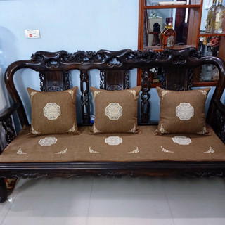 Bộ Thảm Trải Ghế Gỗ, Ghế Sô Pha , Bộ 3 Thảm Ghế Tây Âu Trang Trí Phòng Khách Nỉ Nhung Sang Trọng
