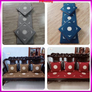 Bộ Thảm Trải Ghế Gỗ, Ghế Sô Pha , Bộ 3 Thảm Ghế Tây Âu Trang Trí Phòng Khách Nỉ Nhung Sang Trọng