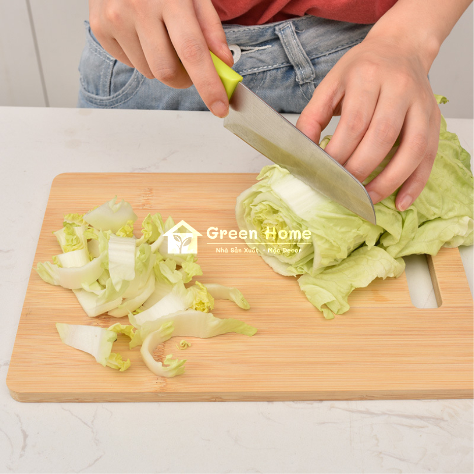 Thớt Gỗ Tre Tự Nhiên Dùng Để Cắt Rau Củ Hoa Quả & Decor Chụp Hình, Thớt Gỗ Có Nhiều Kích Thước