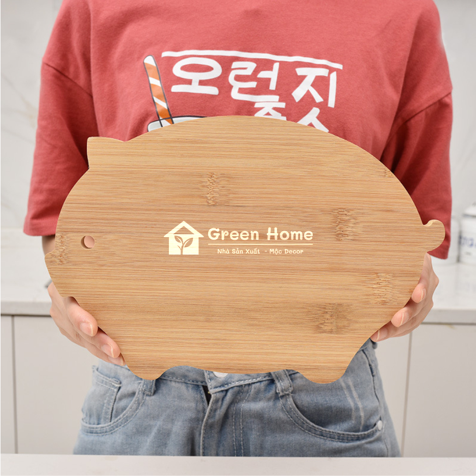 Thớt Gỗ Tre Tự Nhiên Dùng Để Cắt Rau Củ Hoa Quả & Decor Chụp Hình, Thớt Gỗ Có Nhiều Kích Thước