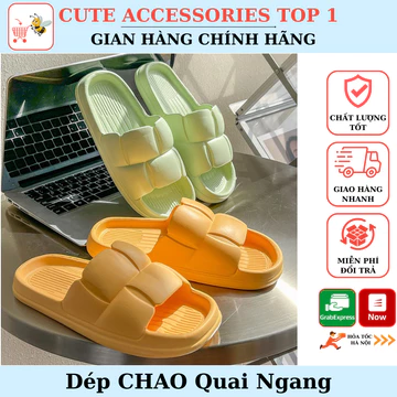 Dép CHAO Quai Ngang Bánh Mì Unisex - cực nhẹ êm chân - dép quai ngang nữ sang chảnh A108 CUTE ACCESSORIES TOP 1