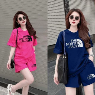 Set đồ nữ mặc nhà rẻ đẹp mùa hè bộ đùi nữ bộ quần áo nữ 3 SIZE 45-75KG bigsize chất thun cotton in chữ The