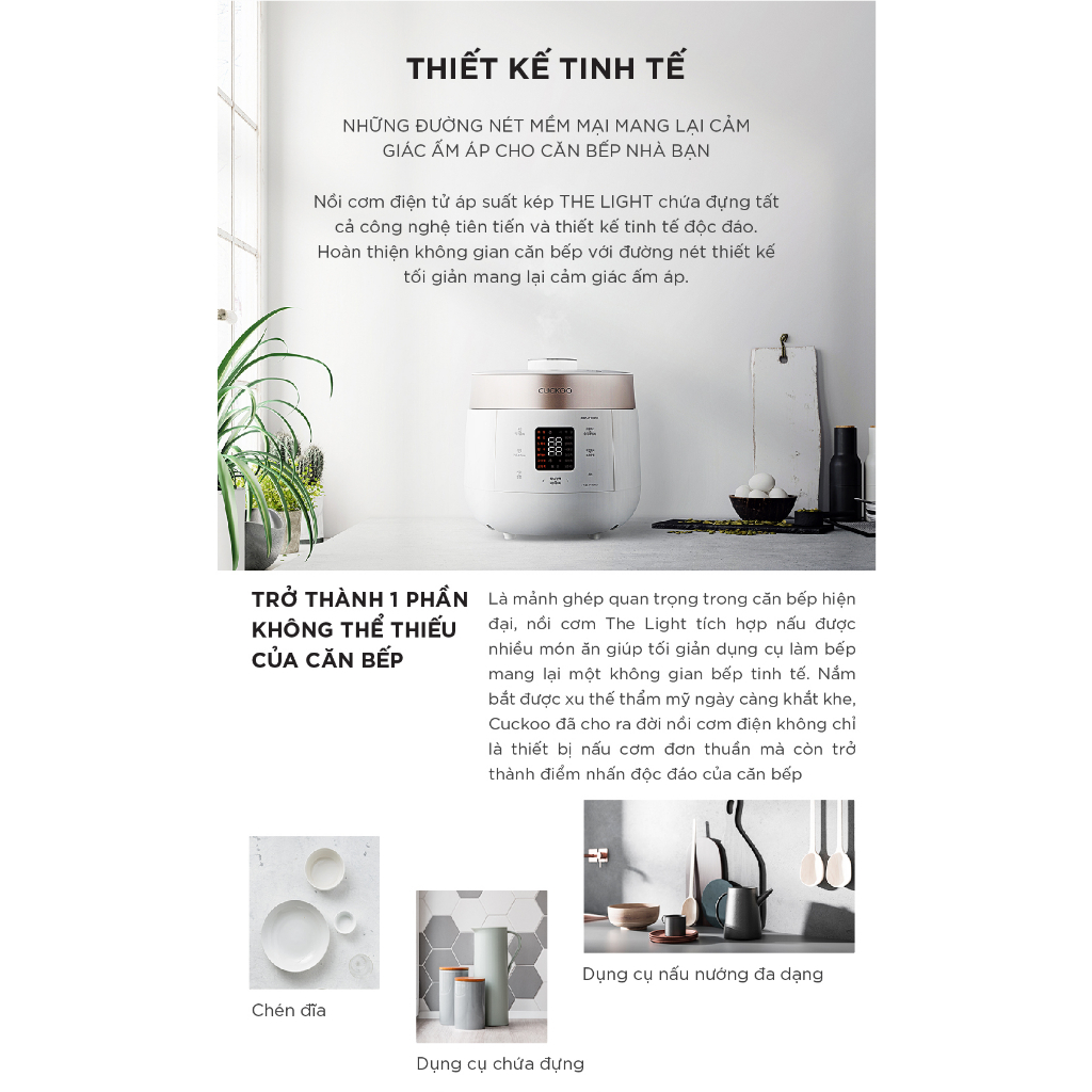 Ảnh Nồi cơm điện tử áp suất kép Cuckoo 1.8L CRP-ST1010FW - Lòng nồi phủ men Xwall độc quyền 3