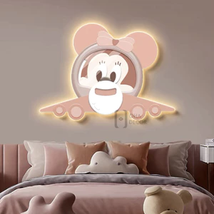 Tranh 3D LED Chuột Mickey Đáng Yêu Trang Trí Nhà Phòng Ngủ Quán Cà Phê Xưởng Giá Rẻ