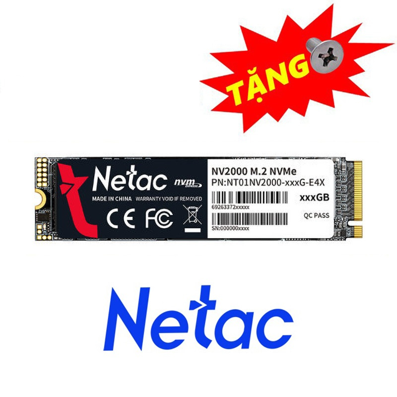 Ổ cứng SSD M.2 PCIe NVMe Netac N930E Pro 128GB, NV2000 256GB - bảo hành ...