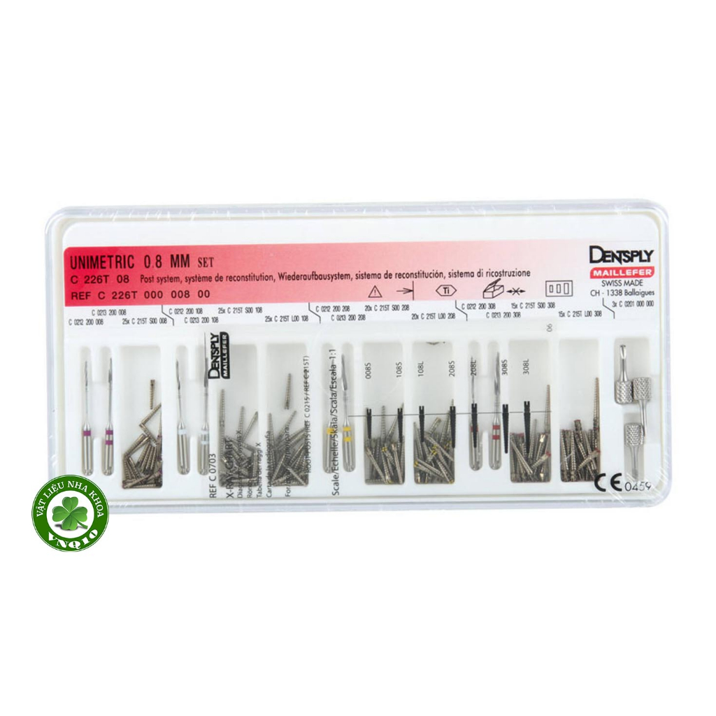 Bộ chốt kim loại titan Unimetric Dentsply | Shopee Việt Nam