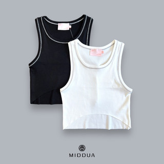 MIDDUA - CR2302 Tank thêu chỉ nổi