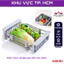 Khay inox rút gọn gác bồn rửa chén, bát - đựng đồ đa năng, tiện dụng