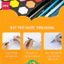 Bộ Màu Nước Dạng Nén Tặng 8 Dụng Cụ Deli - 24/36/48 Màu Sắc Tươi Sáng Solid Water Color Tô Màu, Vẽ Tranh