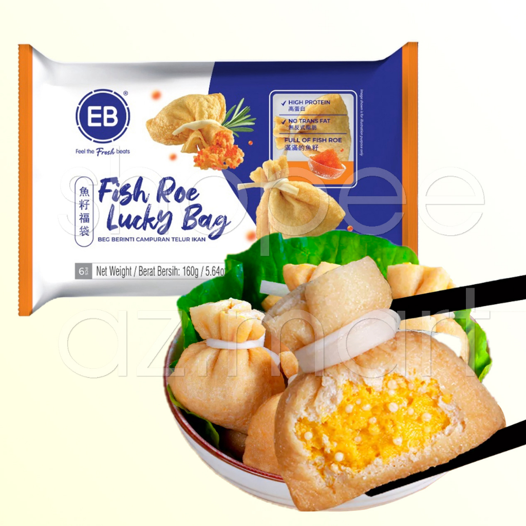 EB Túi Tiền Hải Sản Nhân Trứng Cá Malaysia Fish Roe Lucky Bag Viên Thả ...