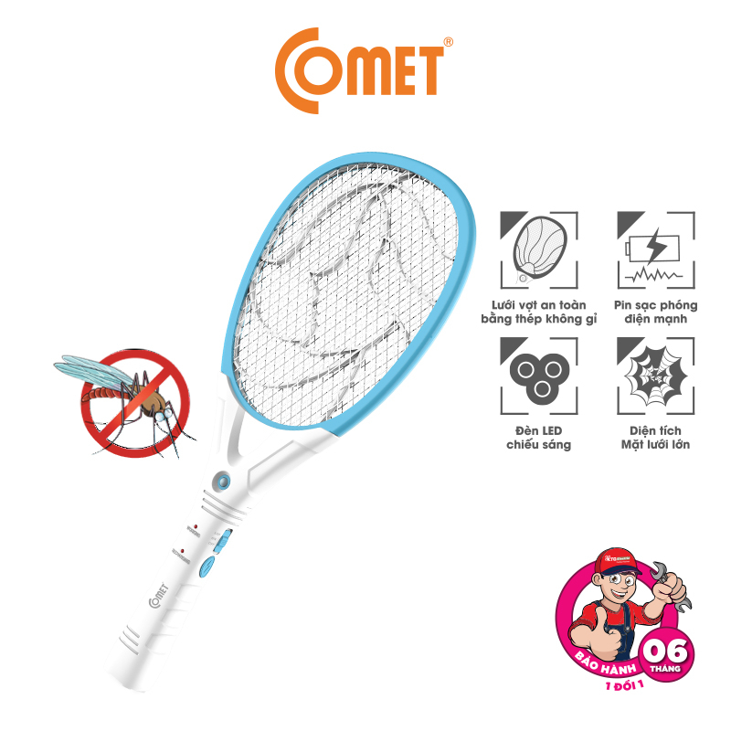 Vợt Muỗi COMET CP045 2 Lớp Lưới Bắt Muỗi Hiệu Quả,Tiện Lợi Khi Sử Dụng