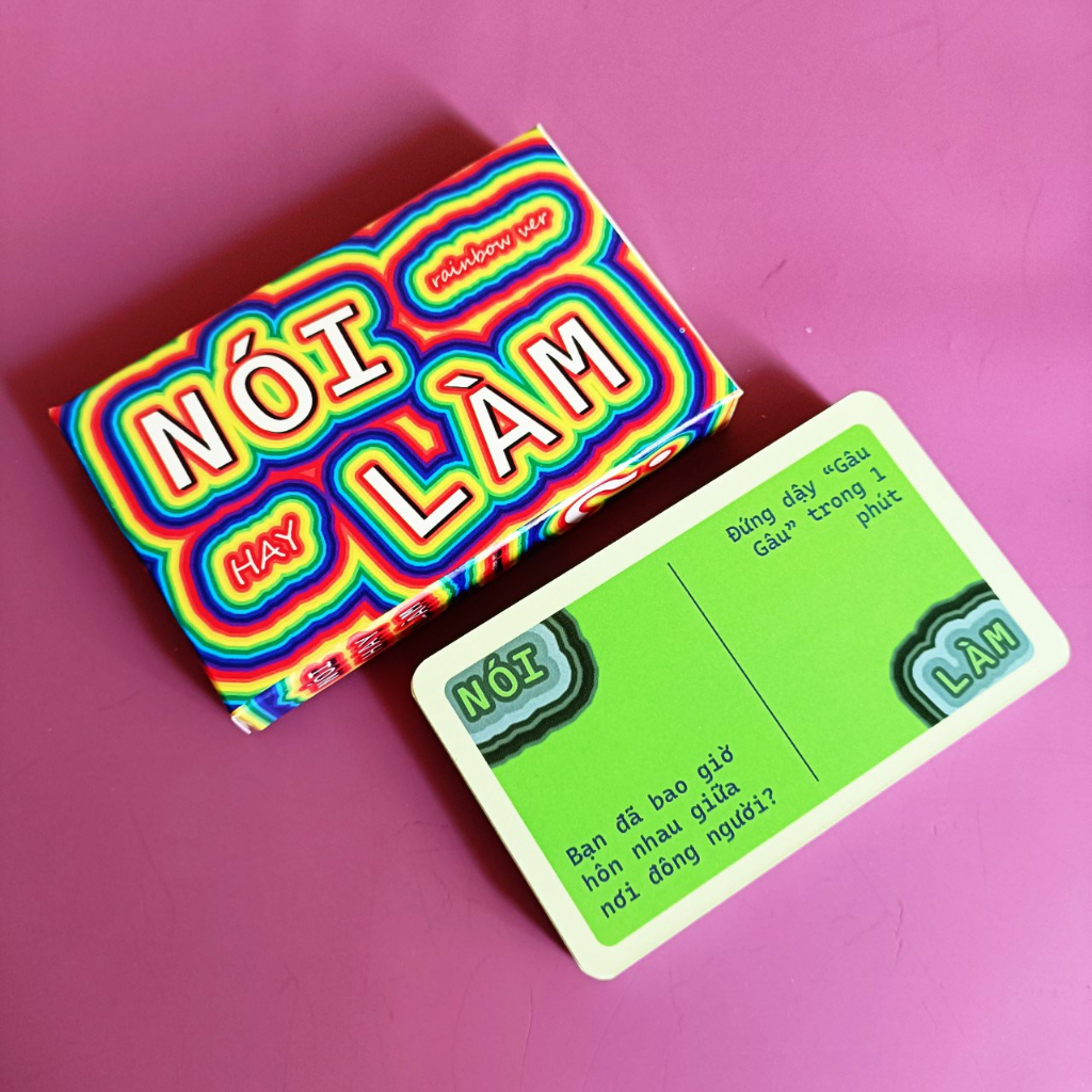 Bộ Bài Nói Hay Làm Truth Or Dare Việt Hóa Giấy Cứng Drinking Game Gắn Kết Tình Bạn