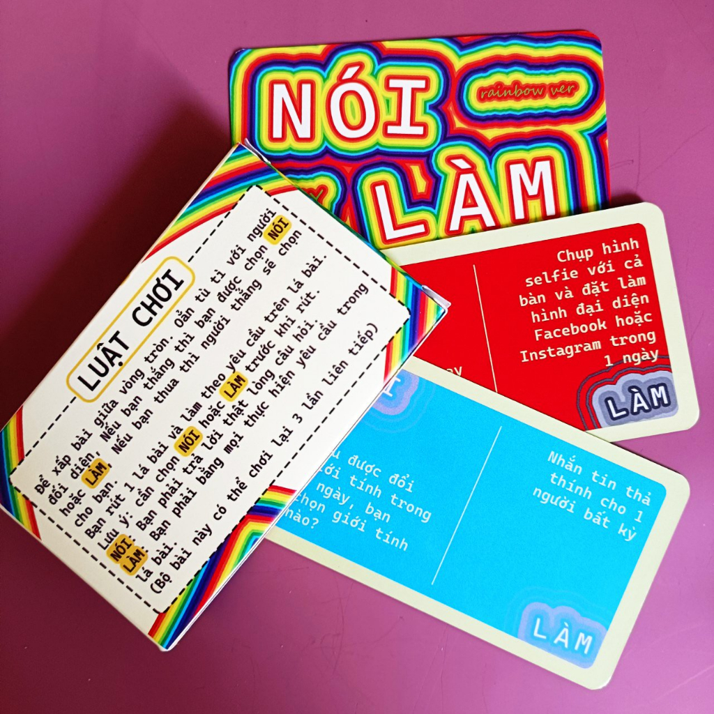 Bộ Bài Nói Hay Làm Truth Or Dare Việt Hóa Giấy Cứng Drinking Game Gắn Kết Tình Bạn