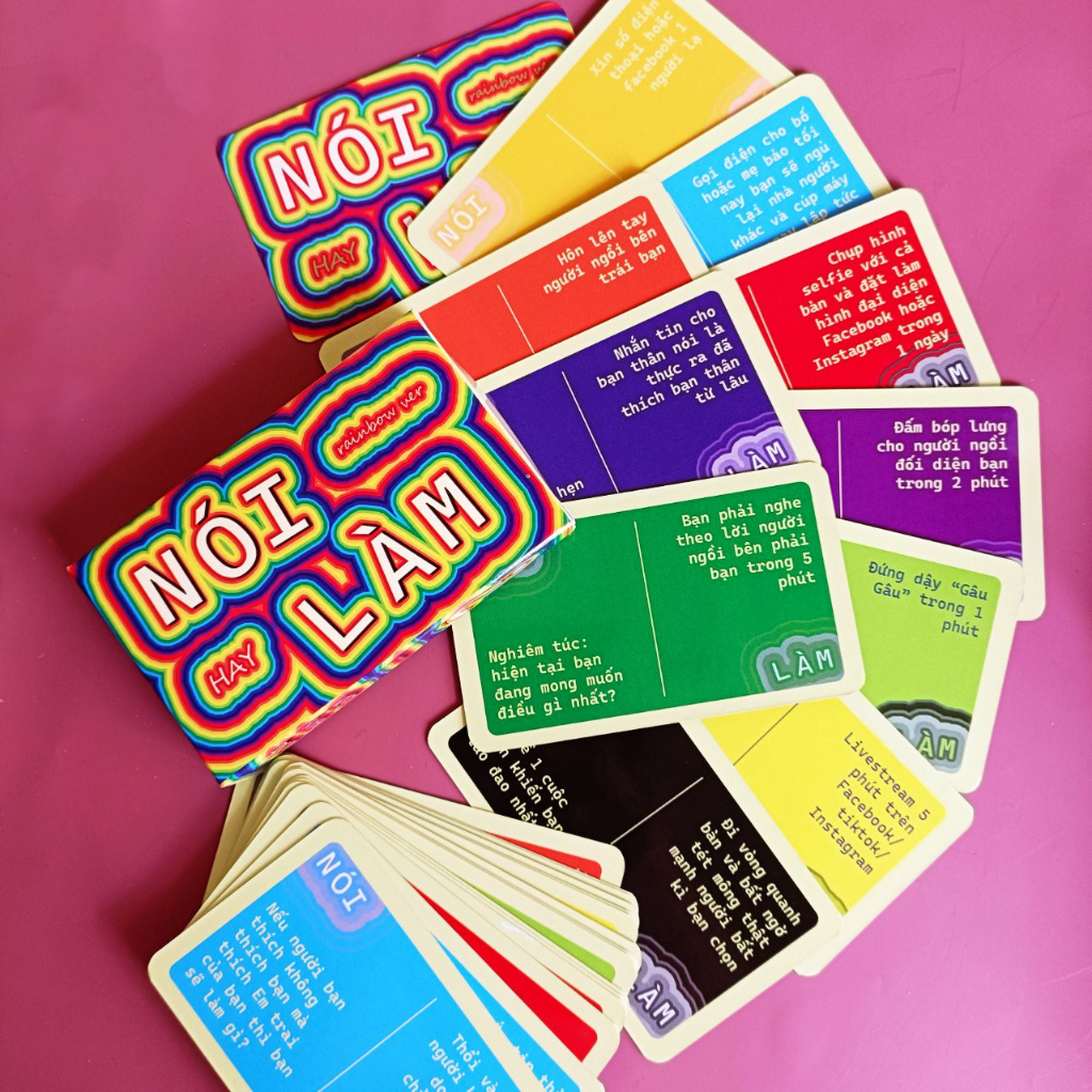 Bộ Bài Nói Hay Làm Truth Or Dare Việt Hóa Giấy Cứng Drinking Game Gắn Kết Tình Bạn