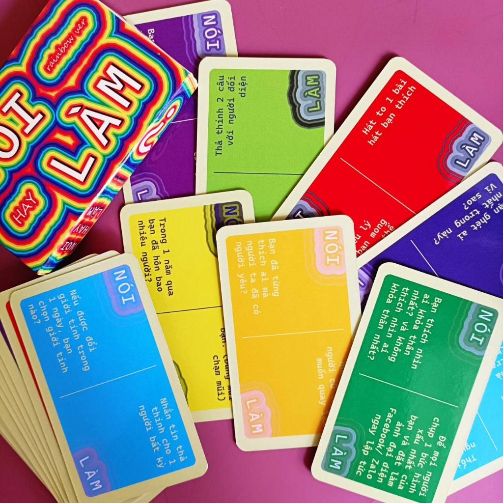 Bộ Bài Nói Hay Làm Truth Or Dare Việt Hóa Giấy Cứng Drinking Game Gắn Kết Tình Bạn