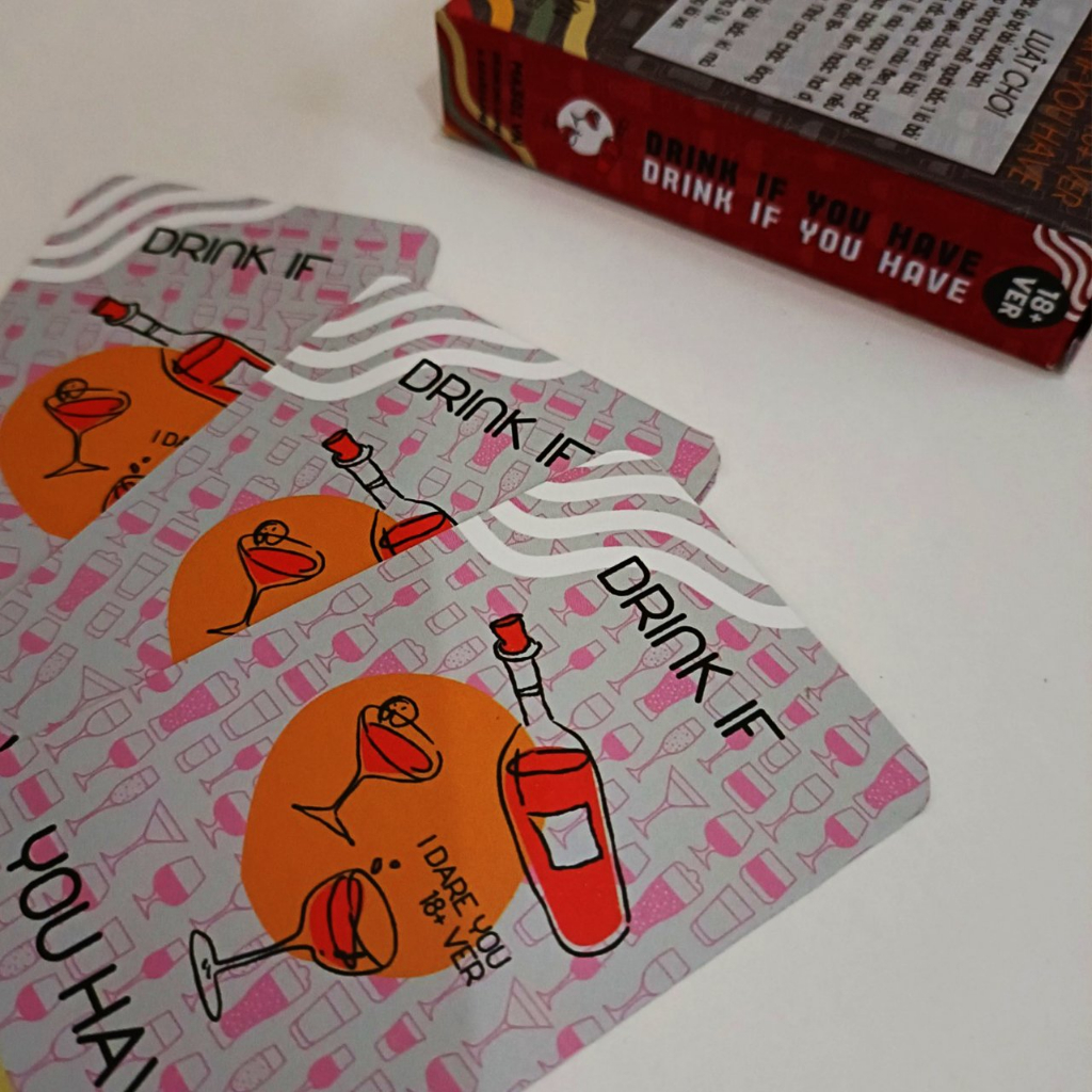 Bộ Bài Drink If You Have 50 Lá Giấy Cứng Drinking Game Party Thú Vị Chơi Nhóm