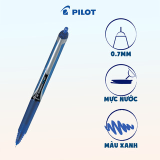 Bút Mực Nước PILOT Hi-Techpoint V5 RT V7 RT (Dạng Bấm) - Ngòi 0.5mm/ 0.7mm Viết êm, Mực đều, Chính hãng Nhật Bản