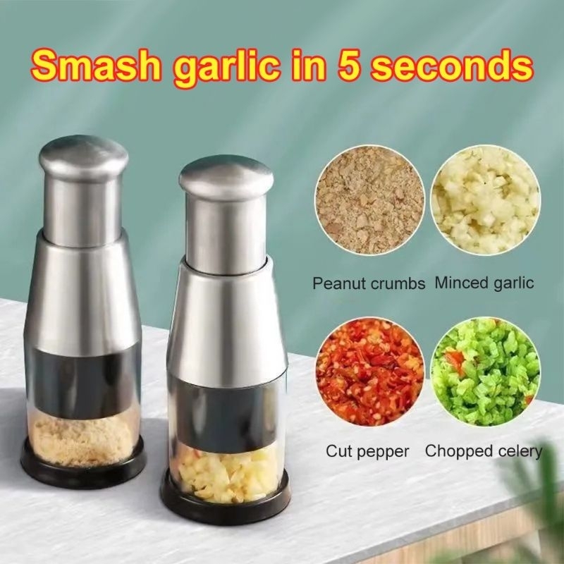 Dụng cụ dập tỏi ớt, máy dầm tỏi ớt, chất liệu chống gì 304 (   hot)