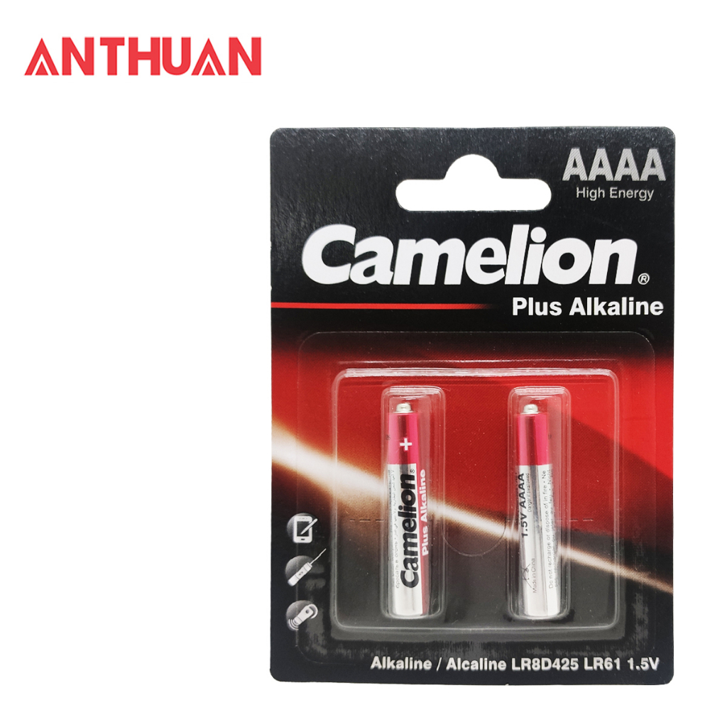 Vỉ 2 viên pin AAAA Camelion (4A) 1.5V Alkaline LR8D425-LR61-E96-25A dùng cho đồng hồ, bút cảm ứng