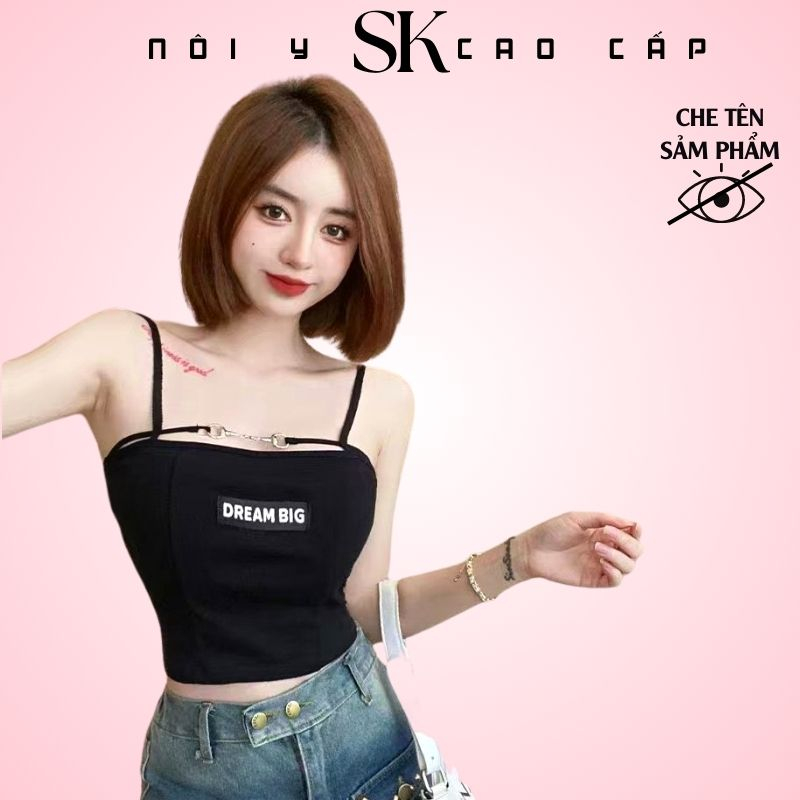 Áo Bra 2 Dây Có Mút Đệm Ngực Ôm Dáng Cho Nữ 864