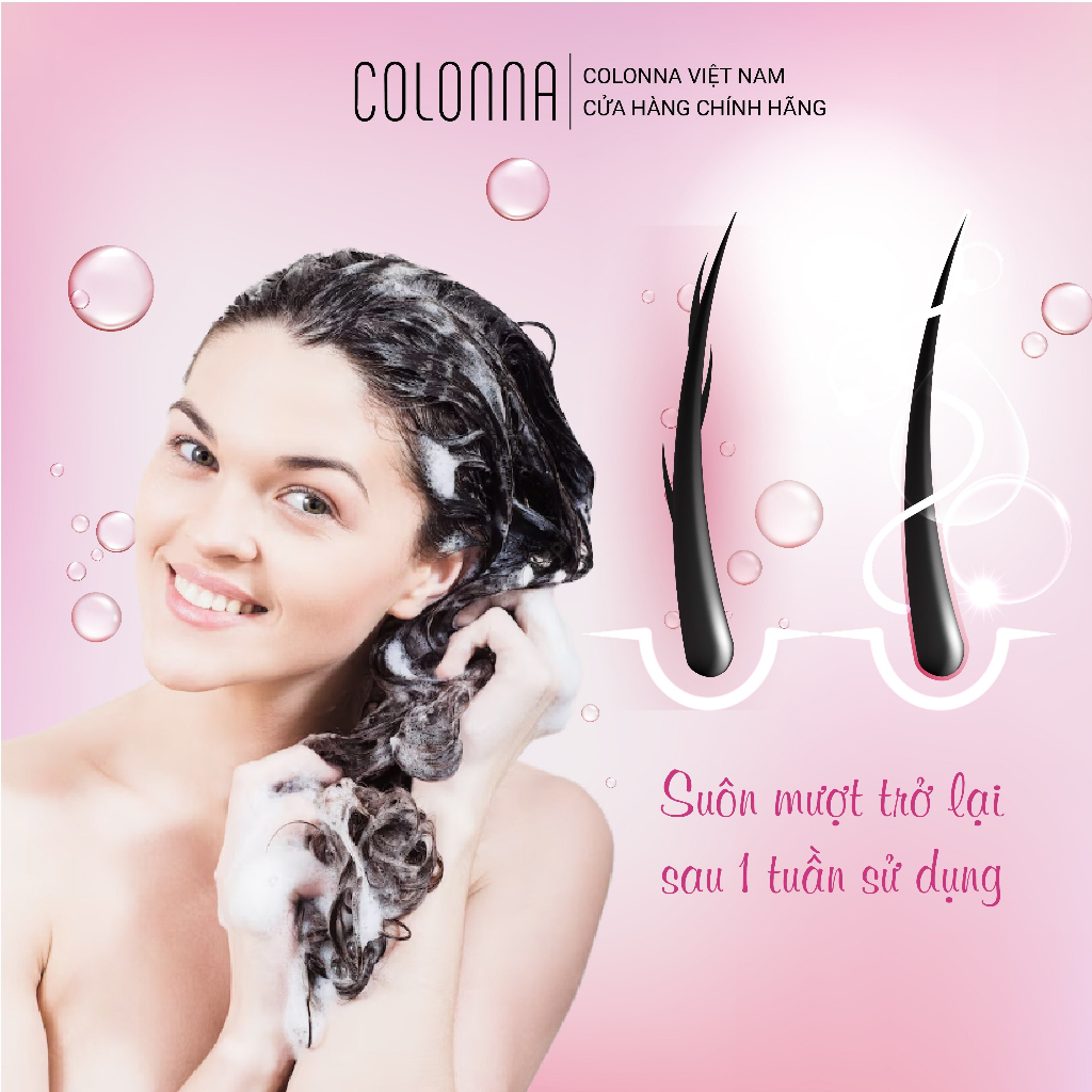 Colonna Cặp Dầu gội Và xả Colonna Hydrating Phục Hồi Suôn mượt - dành cho tóc  xẹp, mỏng da đầu thường hoặc khô
