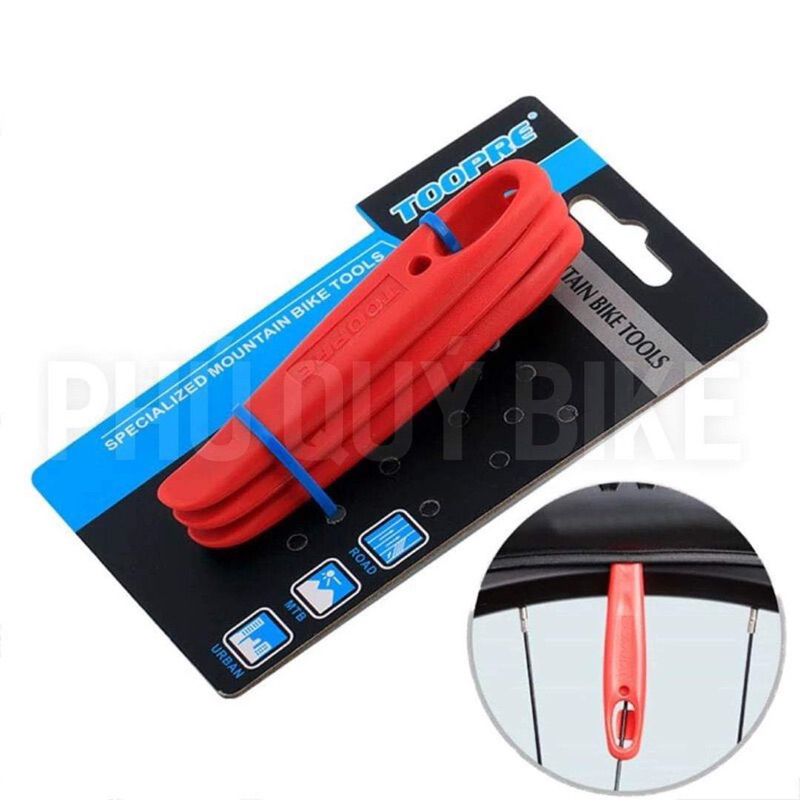 3 Cây Nạy Vỏ Lốp Xe Đạp Chất Liệu NHỰA TOOPRE (1 Vỉ 3 Cây)