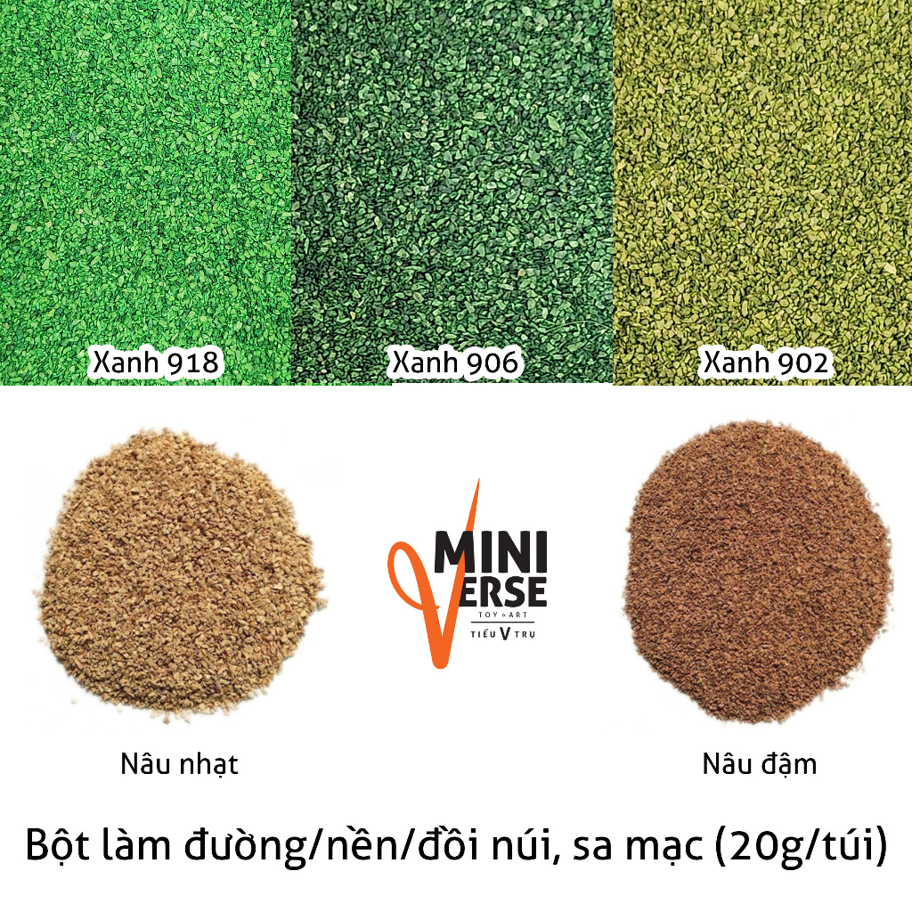 [Tiểu V Trụ] Bột làm đường, nền đất, đồi núi, sa mạc, làm mô hình ...