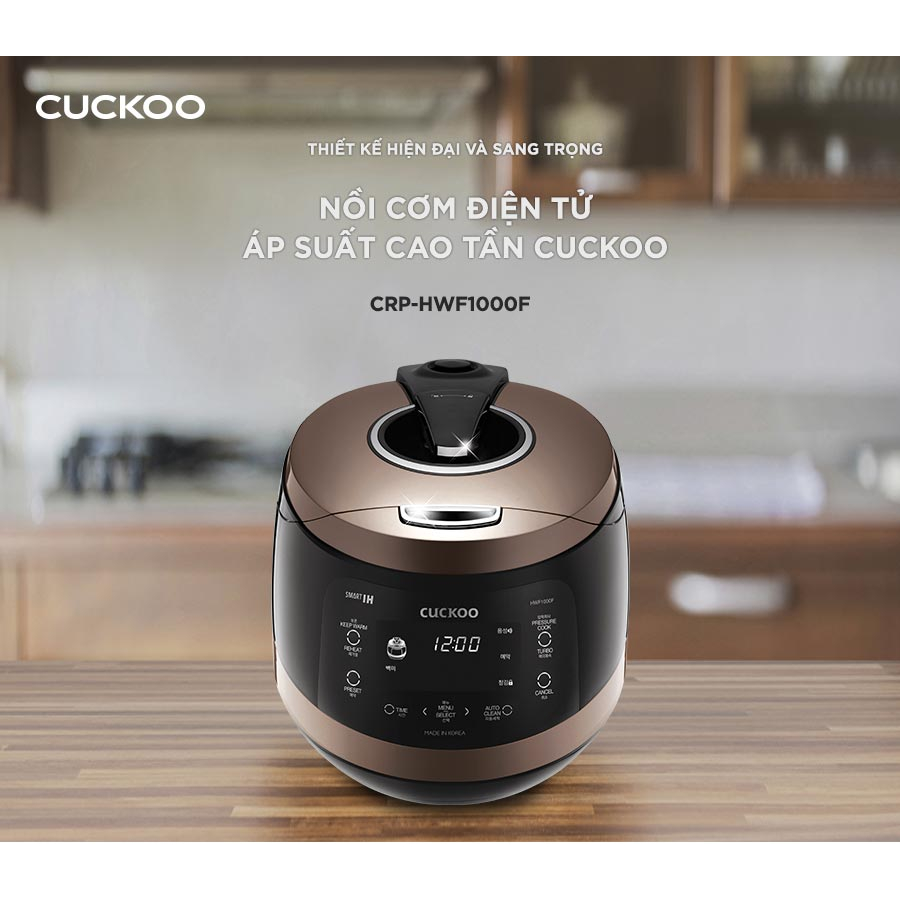 Ảnh Nồi cơm áp suất cao tần Cuckoo 1.8L CRP-HWF1000F thiết kế sang trọng - Bảo hành 2 năm 2